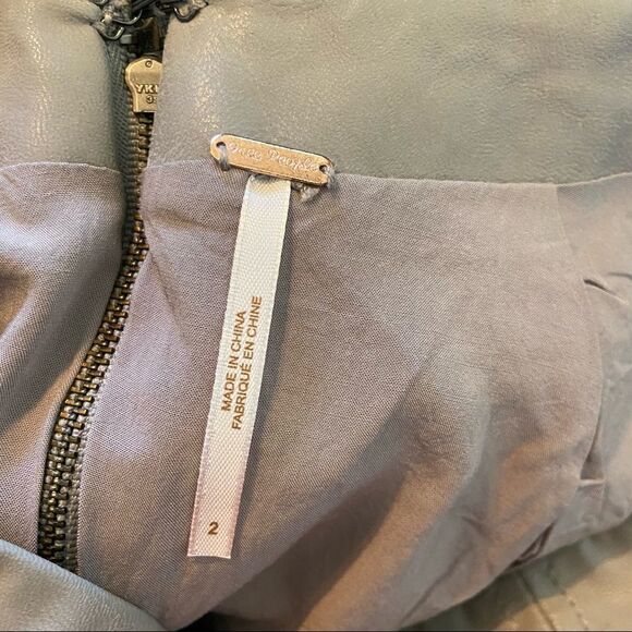 Free People Modern Femme Vegan Suede Mini Skirt size 2 - Picture 4 of 5